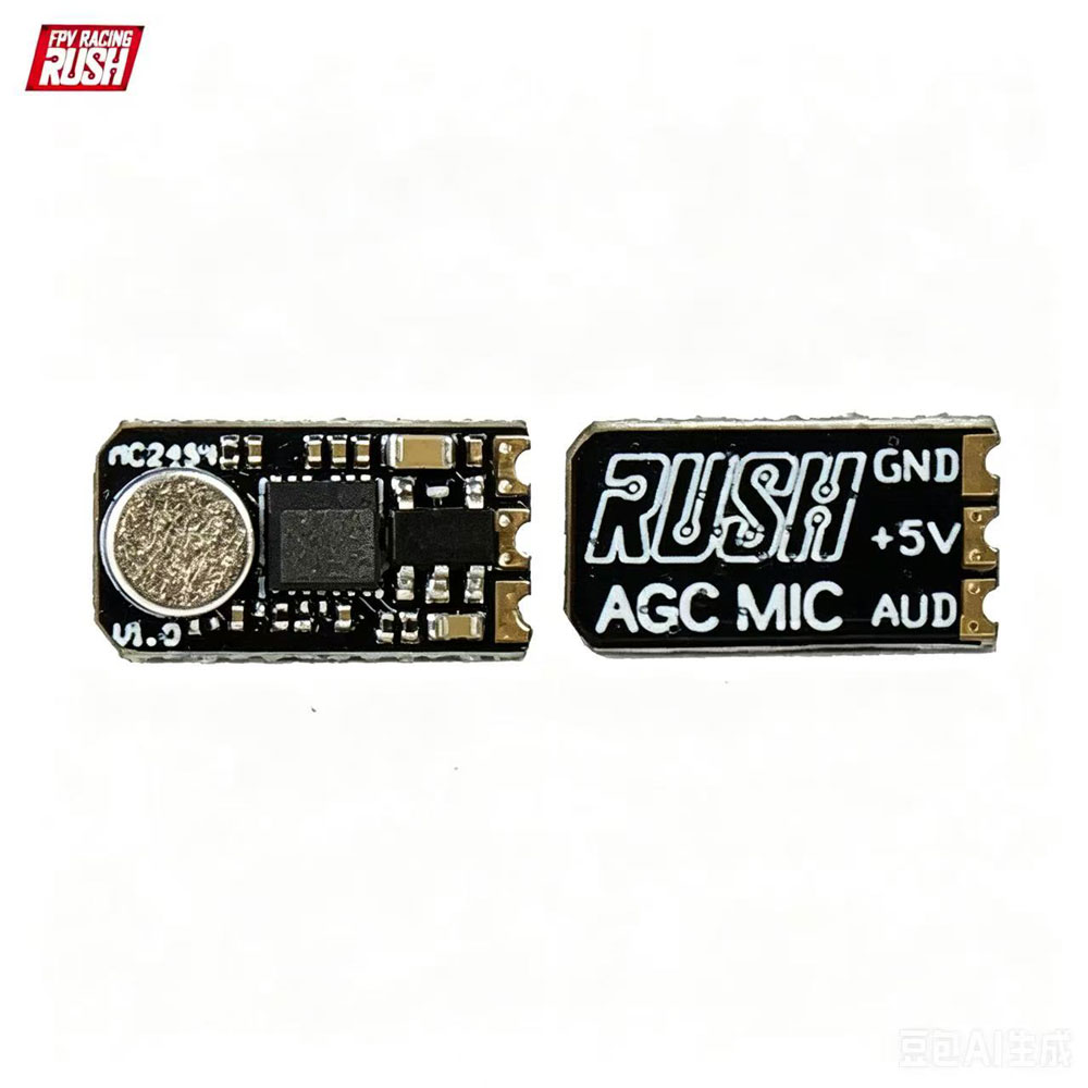 Top Rc Hobby Mini Xcub - Micrófono RUSH AGC 5V DC para