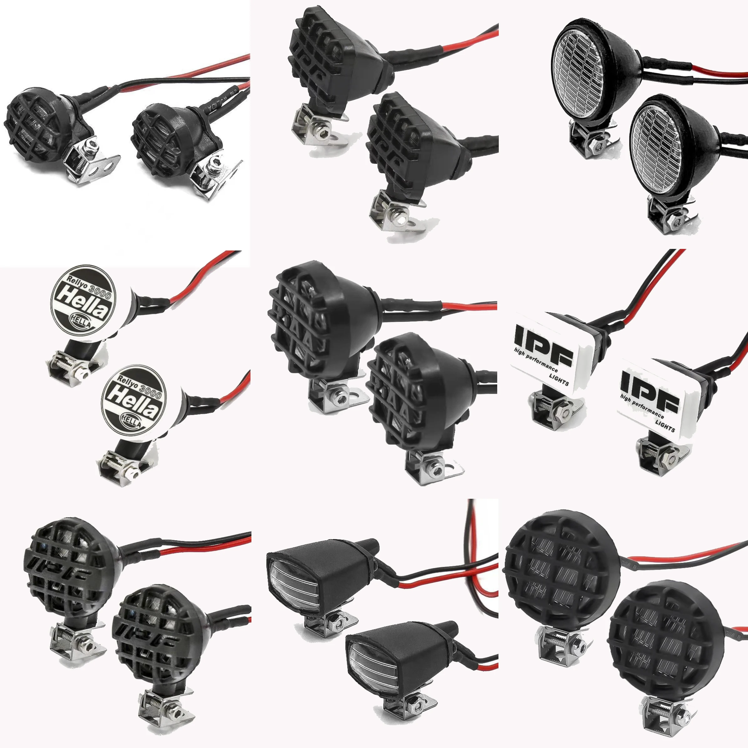 Rc Hobby Nook - Faros delanteros LED de techo redondo