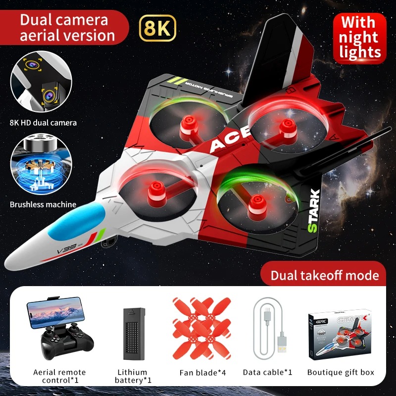 Rc Hobby Jet Plane - Avión aerodinámico a Control remoto, 2,4G,