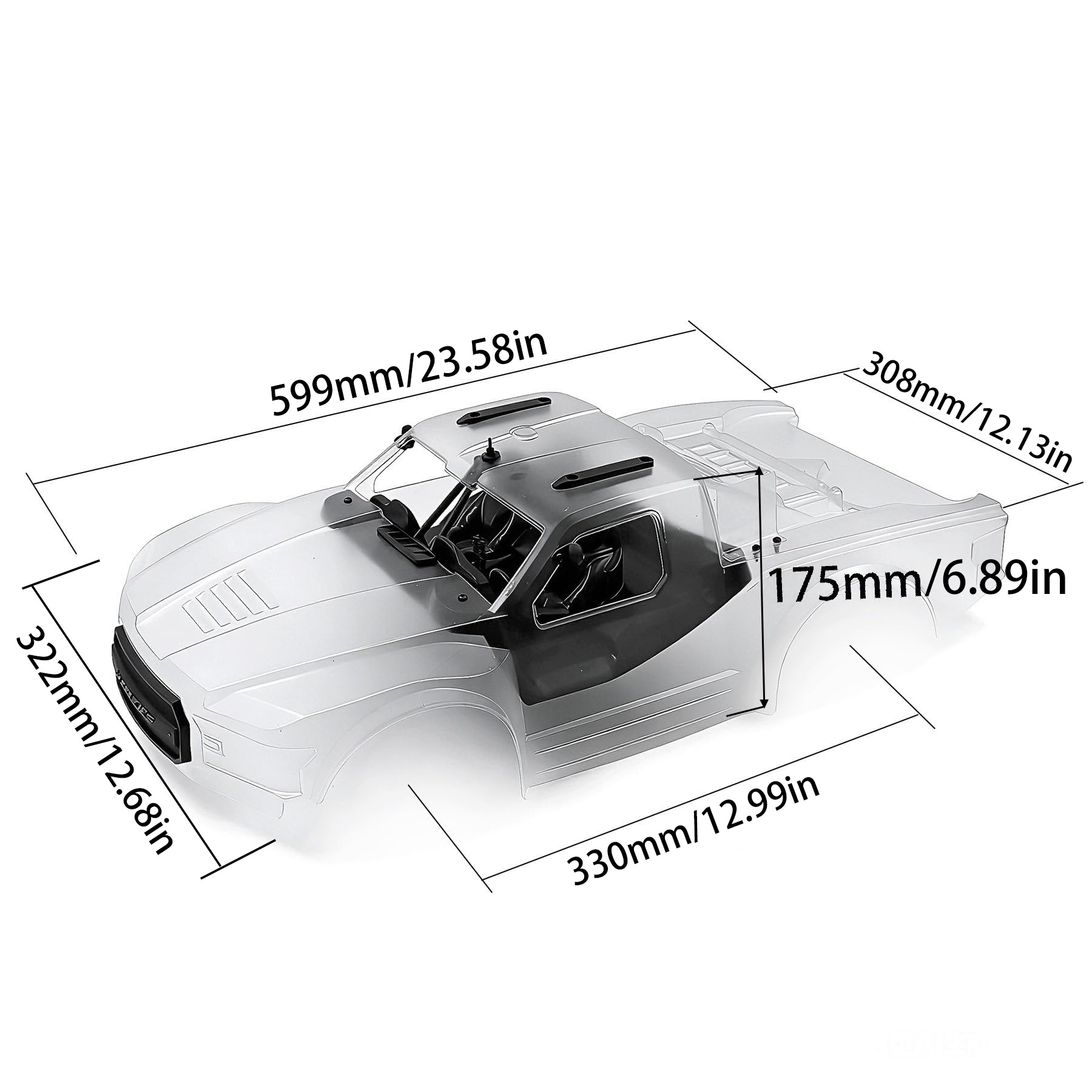 Kit de Carrocería para Camión  - Body Shell Rc reseña y precio