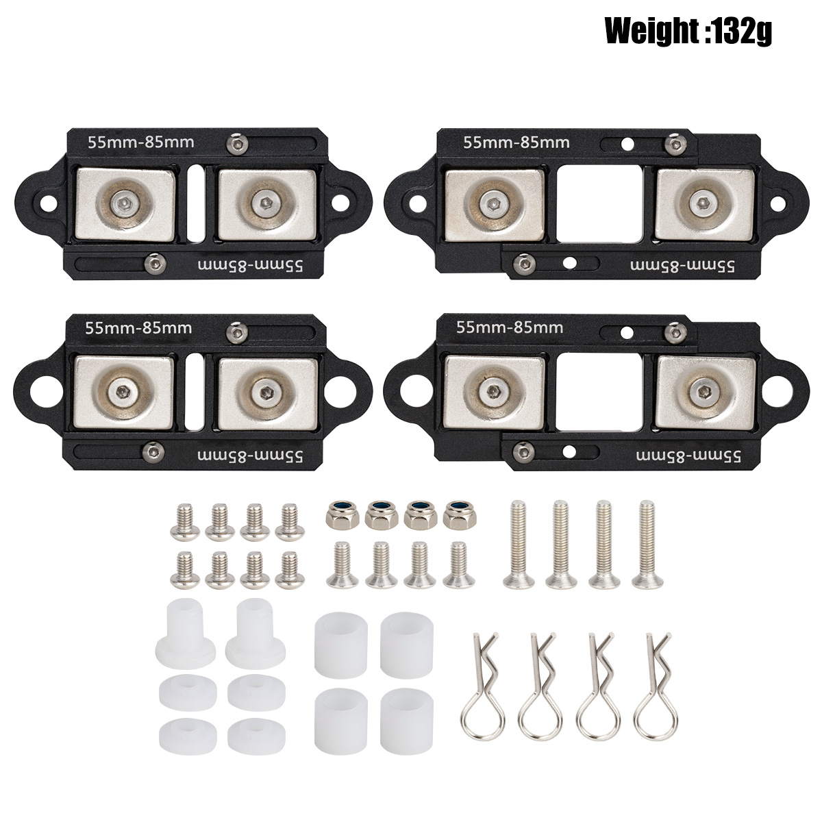 4 Uds 55-85mm postes magnético - Body Shell Rc reseña y precio