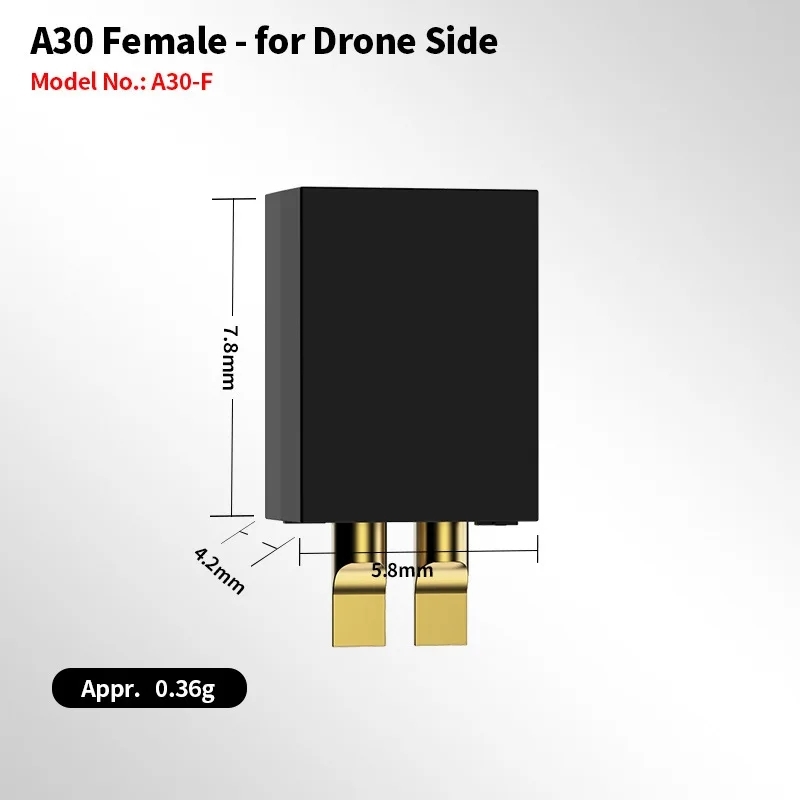 Conector macho y hembra GAONEN - Top Rc Hobby Mini Xcub reseña y precio