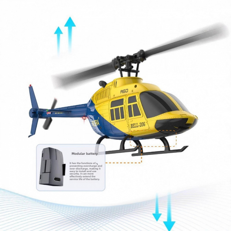 Helicóptero RC ERA A60 con fun - Rc Hobby Helicopter reseña y precio