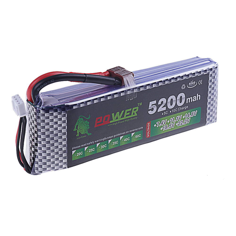 Batería Lipo 3S 11,1 V 5200mah - Rc Hobby Helicopter reseña y precio